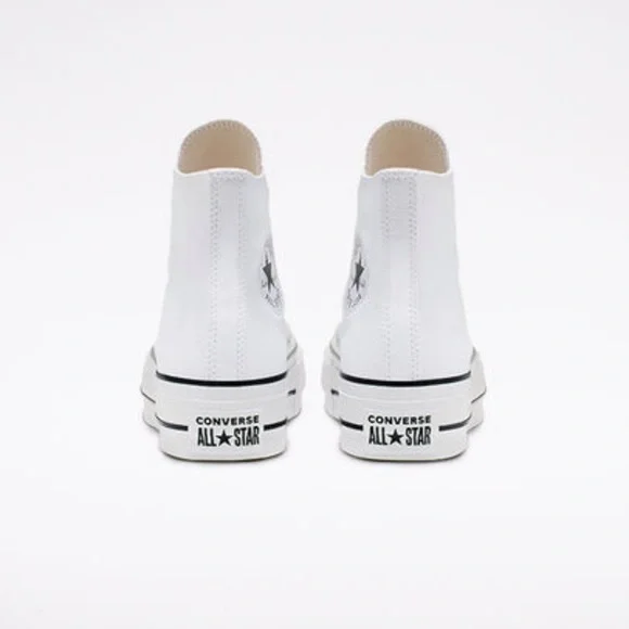 SOLD NEW Converse Platform Canvas Chuck Taylor All Star White + Black - Picture 5 of 6